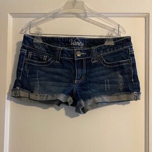 Vintage Y2K Vanity Booty Butt Cheek Ultra Low Rise Shorts Size 29